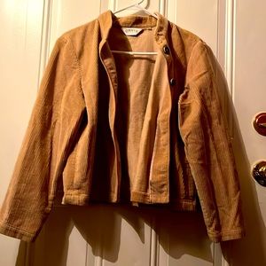 🦄🦄ORVIS women’s corduroy tan button up jacket